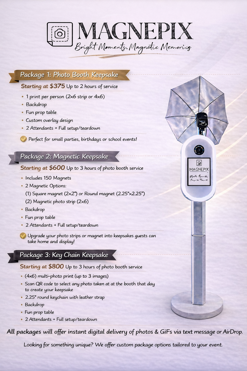 MAGNEPIX Event Booking
