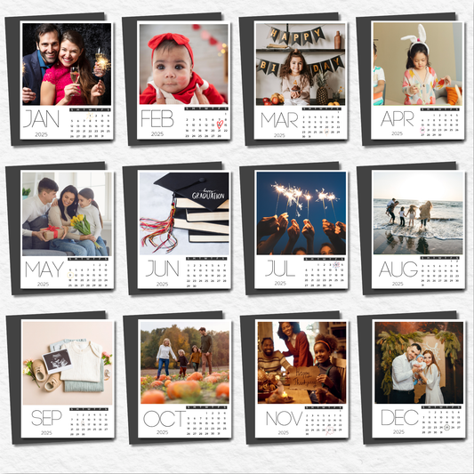 12 Month Magnetic Calendars